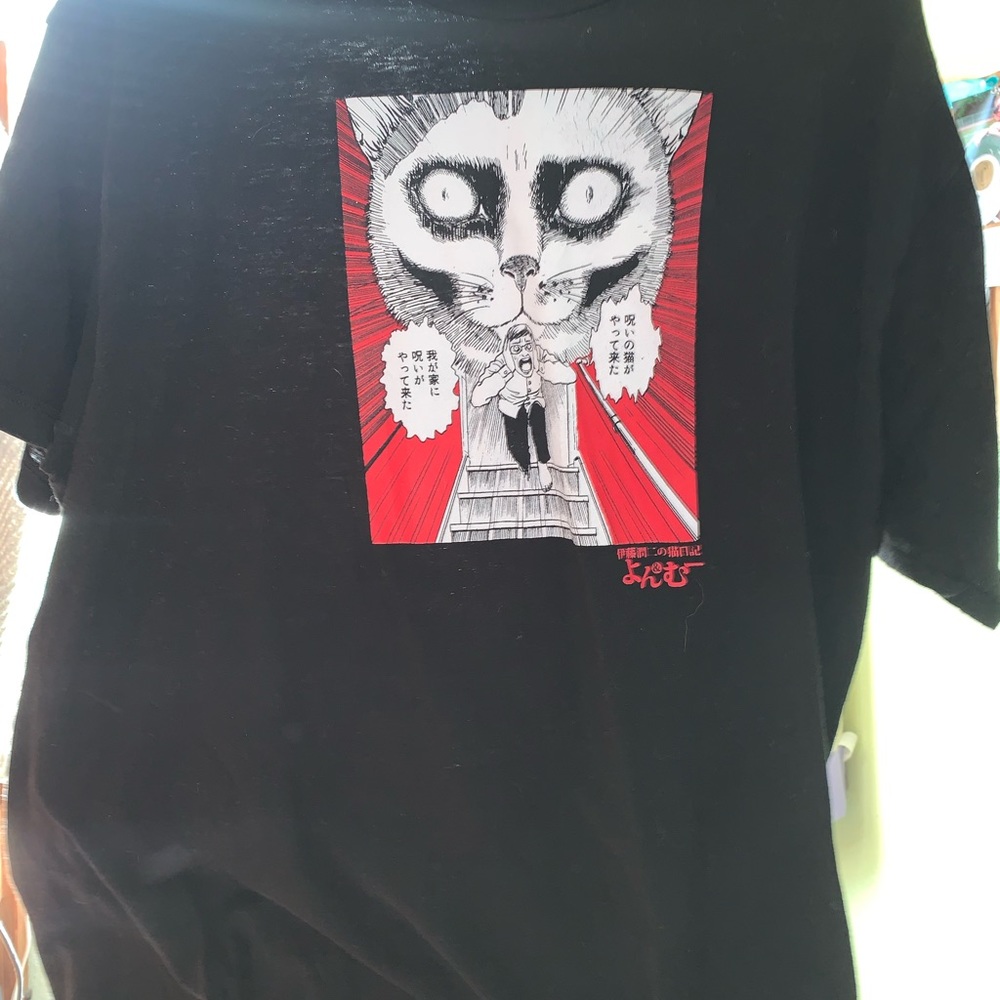 junji ito's cat diary shirt
